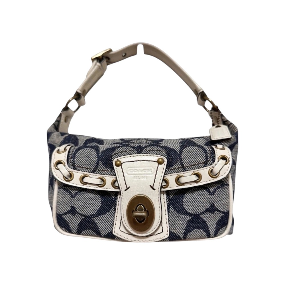 Coach Legacy Hamptons 65th Anniversary Mini Shoulder Bag Signature Denim‎ 40315